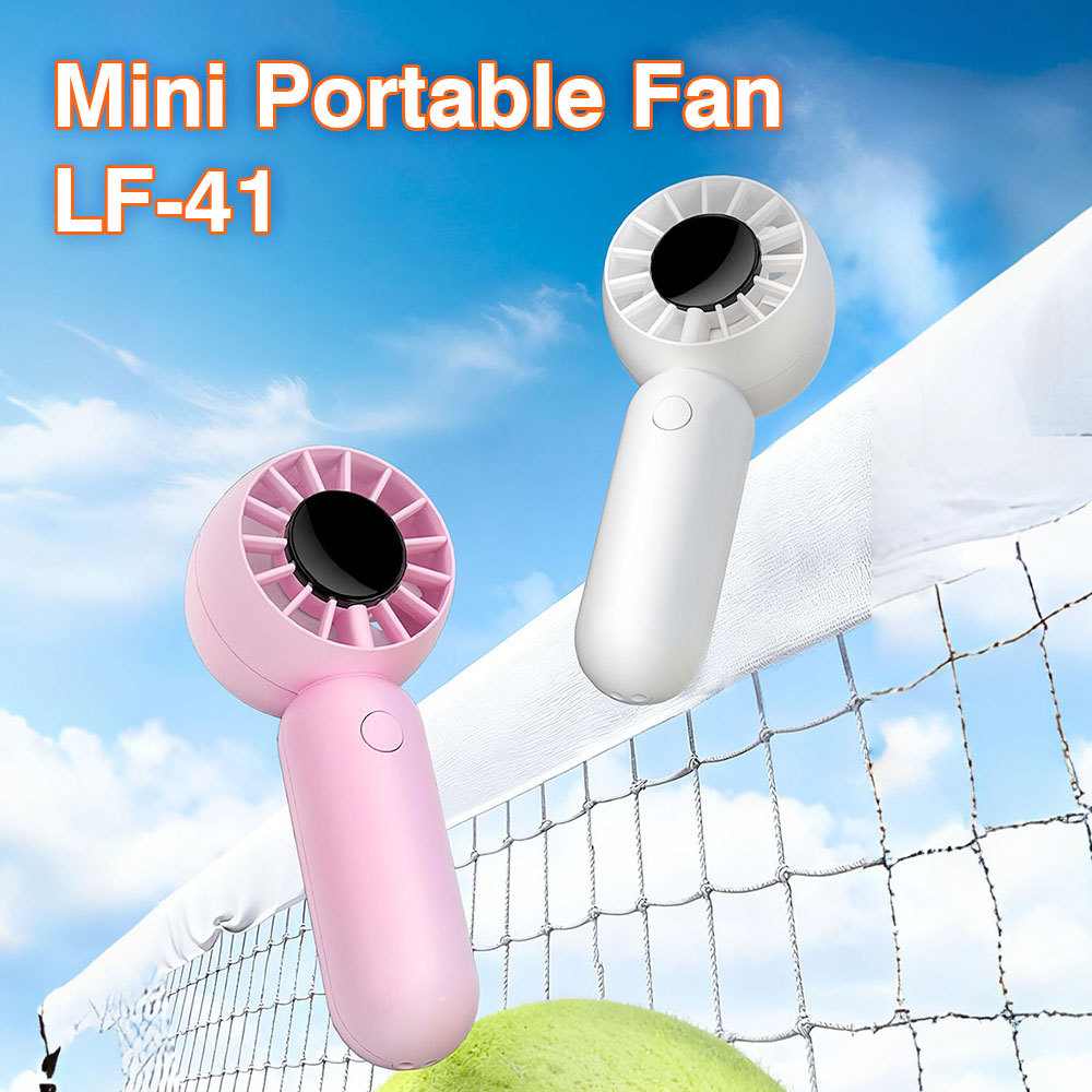 Mini-Handventilator mit Umhängeband und USB-C 3