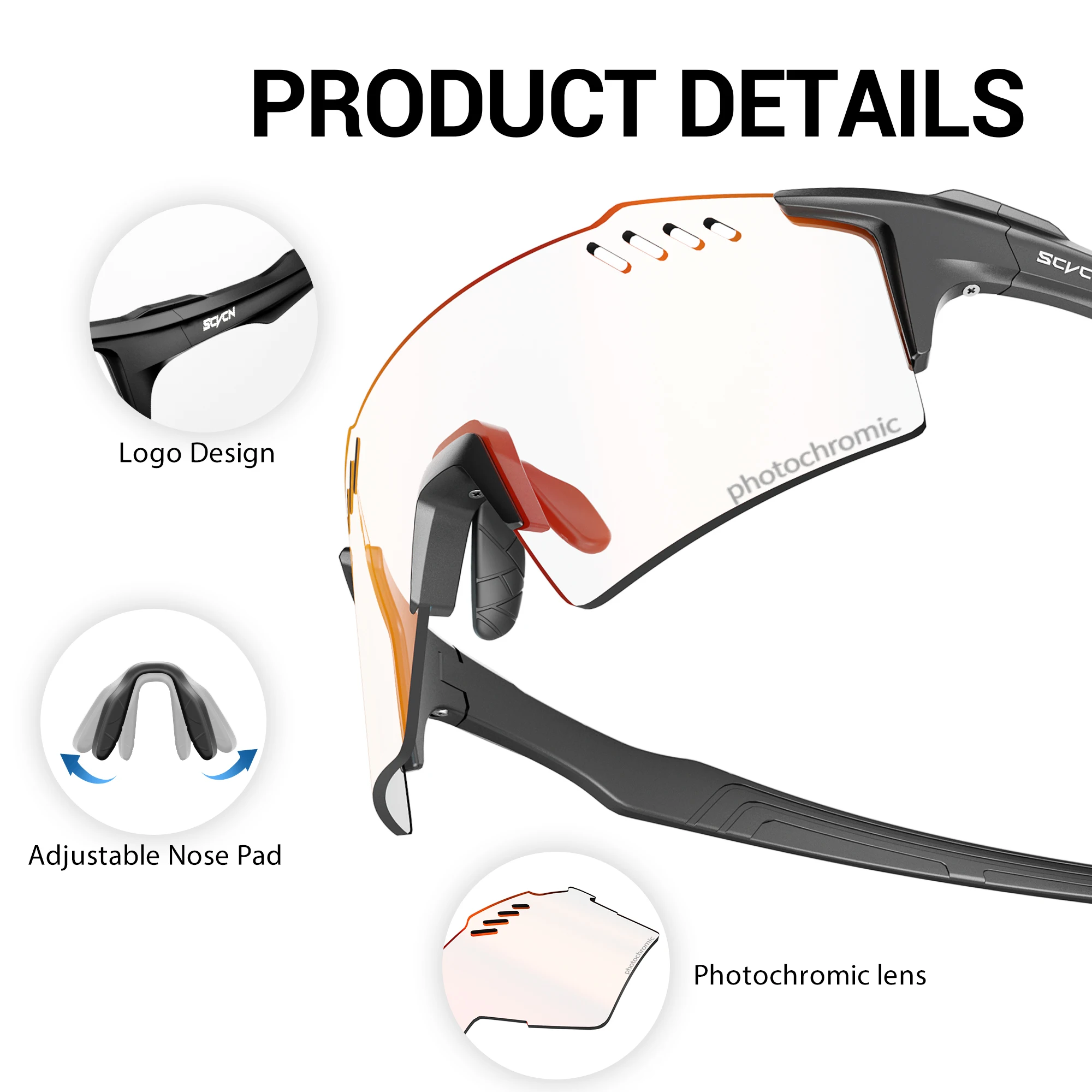 Photochrome Fahrradbrille 2