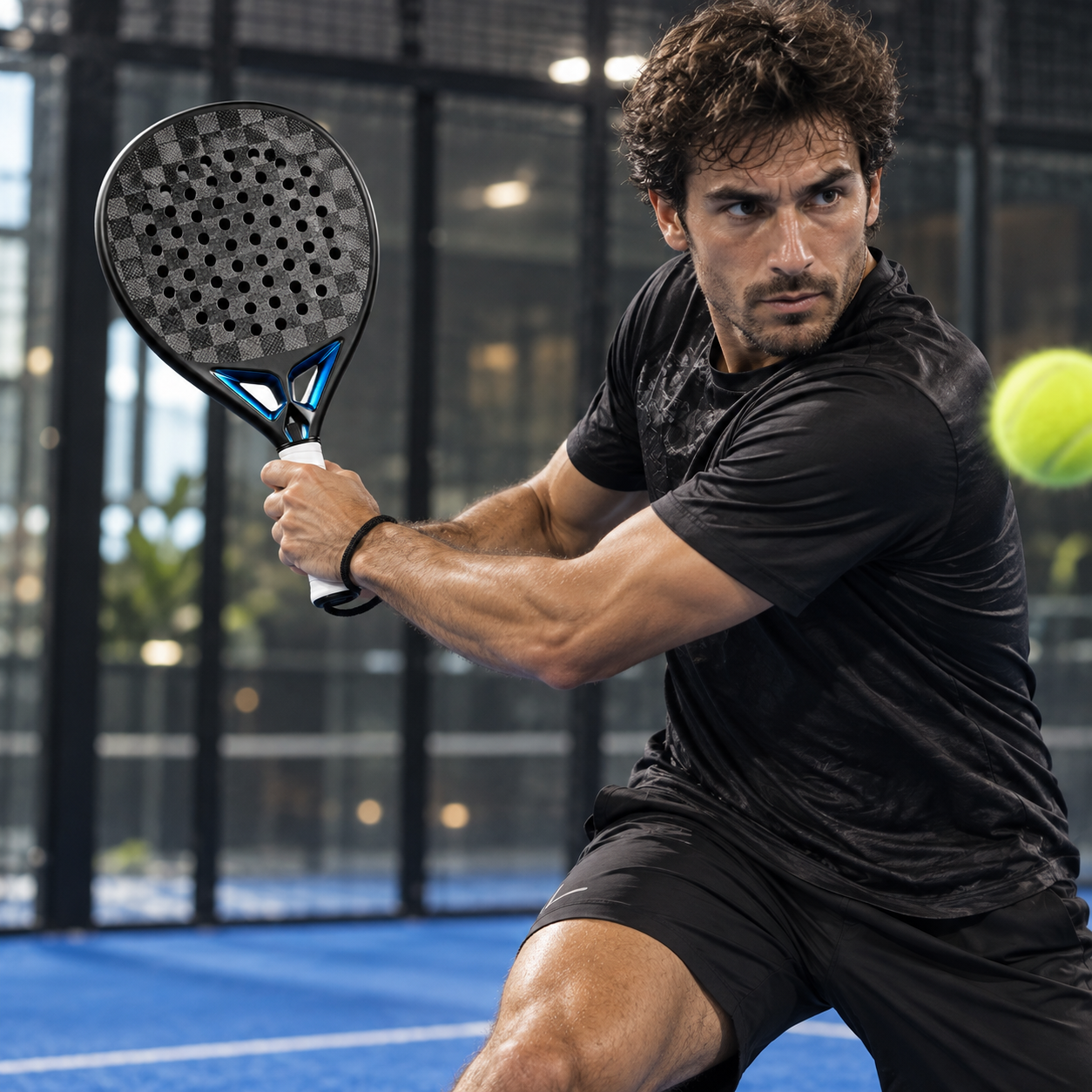 Carbon-Padelschläger mit Diamantform und EVA-Kern 3