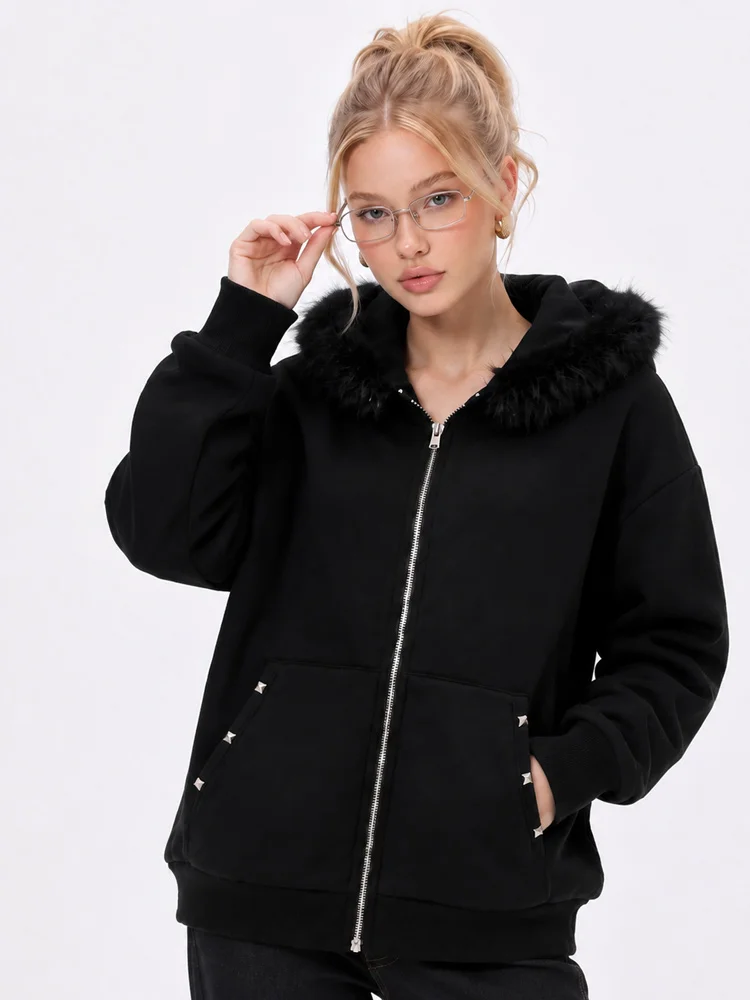 Oversize Kapuzenjacke