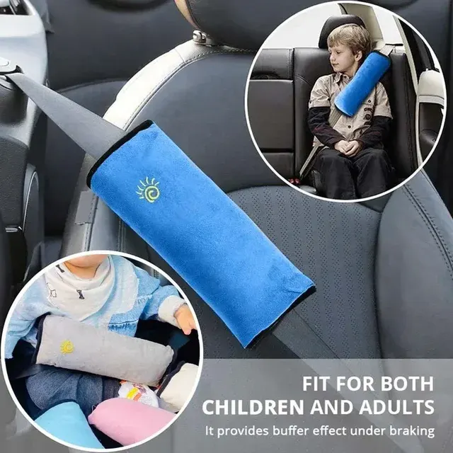 Kindersitz-Gurtpolster mit Plüschbezug 2