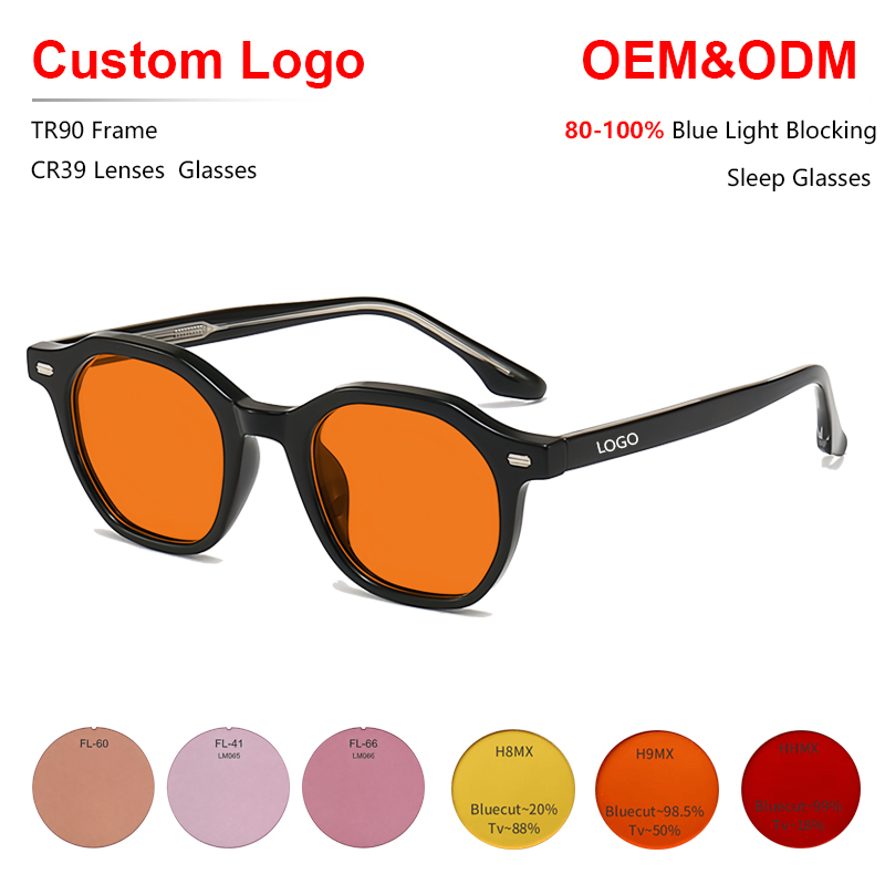 Retro-Blaulichtfilter-Brille aus Acetat