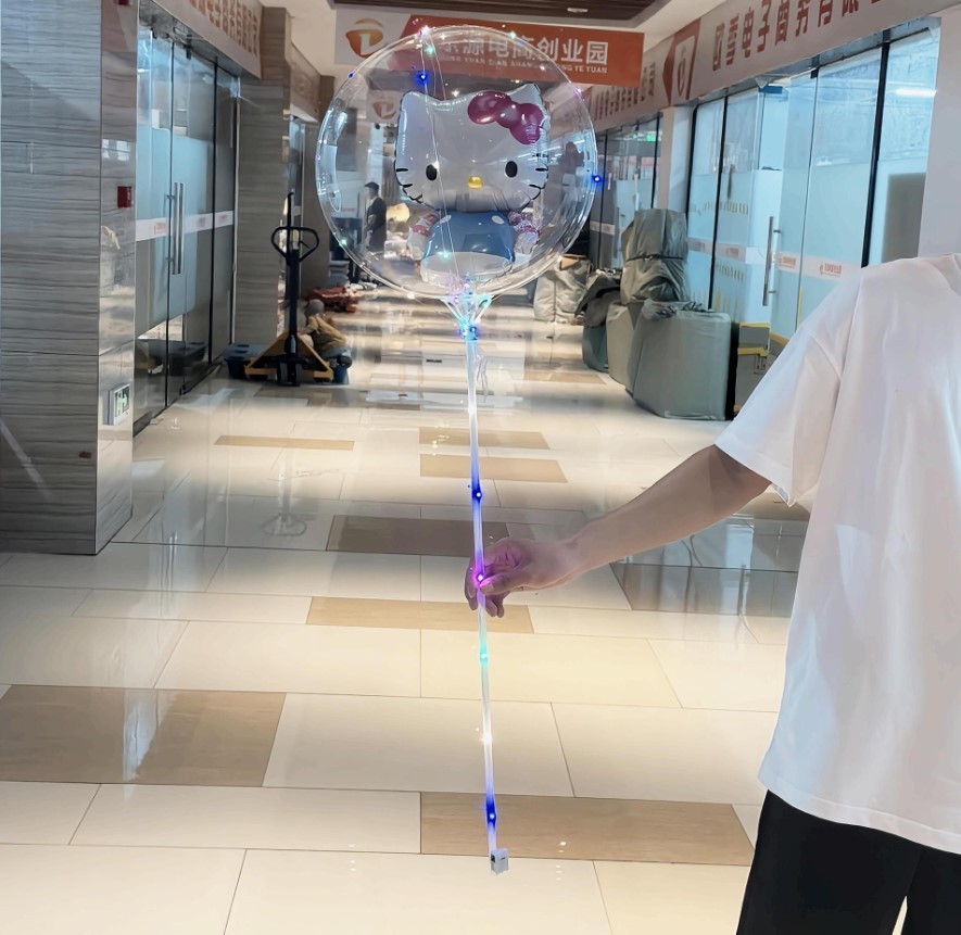 Transparenter LED-Bobo-Ballon mit Cartoonfigur 4