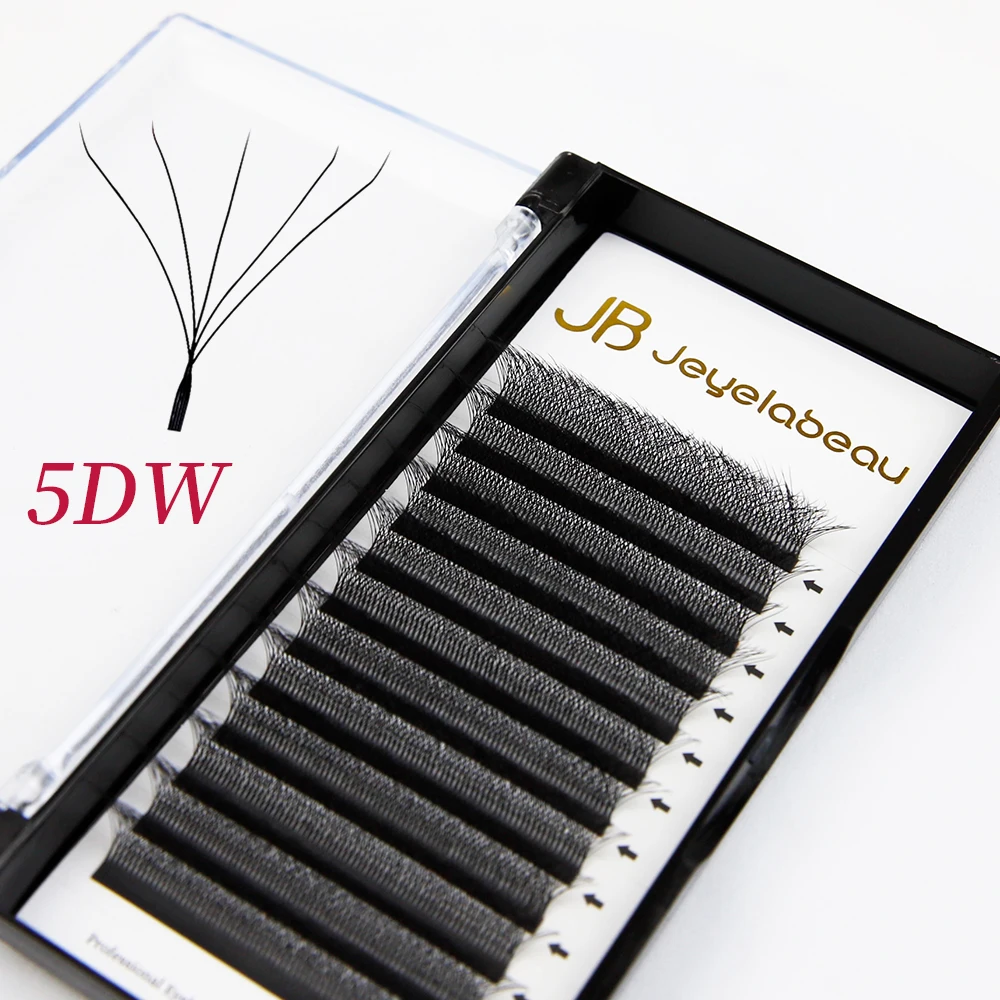 Geschwungene Vorgefertigte Volumen-Wimpernfächer 3D-6D 2