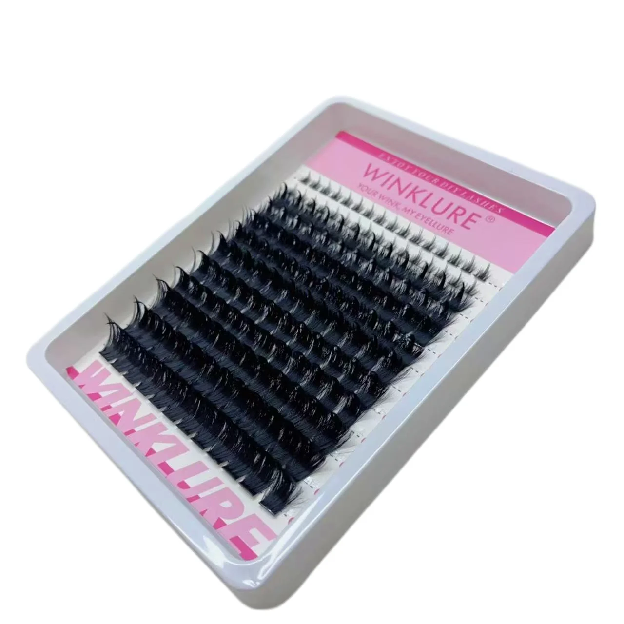 Wispy Wimpern-Cluster mit Spikes, D-Kurve 4
