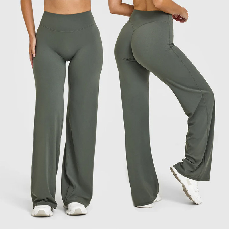 Gerade Vollängen-Yogahose mit Hip-Line-Schnitt