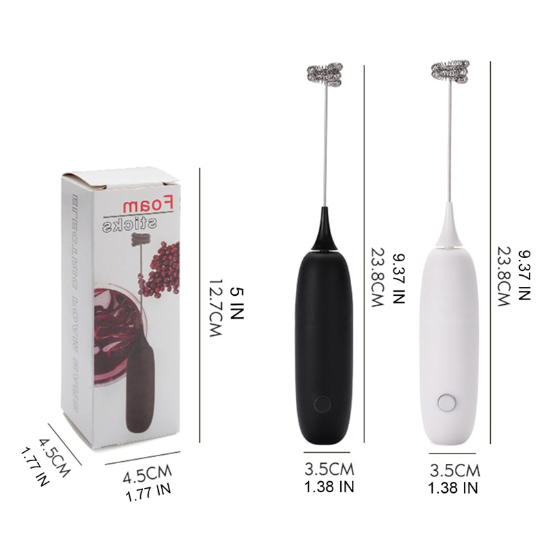 Mini Milchaufschäumer Edelstahl Akku Handgerät 2