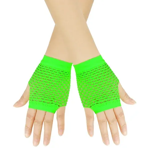 Kurze fingerlose Netzhandschuhe aus Fischernetz