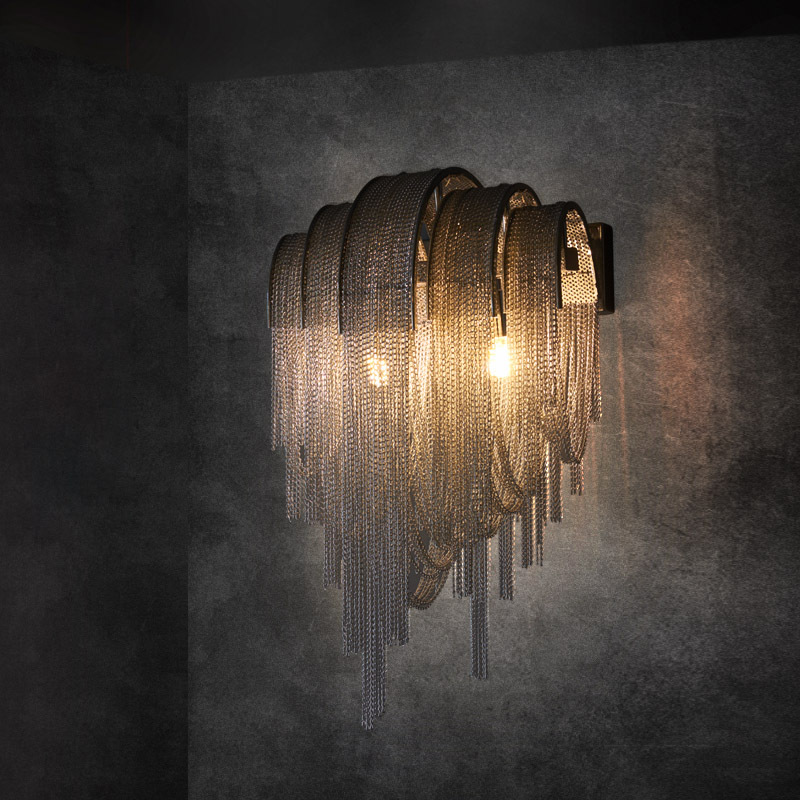 Quasten-Wandlampe