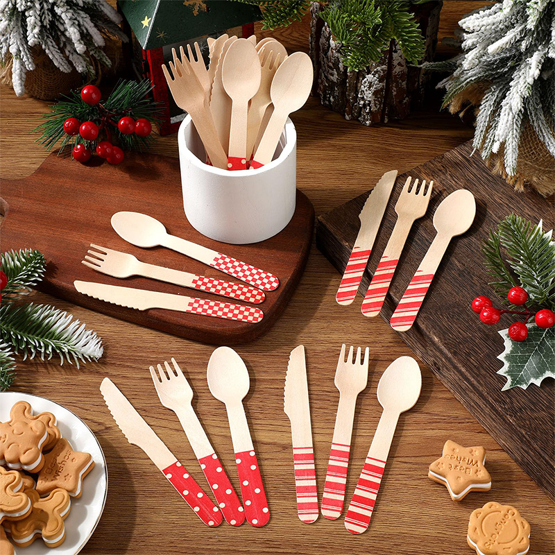 Holzbesteck-Set für Reisen, Mini 2