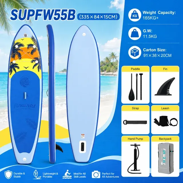Aufblasbares Stand-Up-Paddleboard mit Zubehörset 3