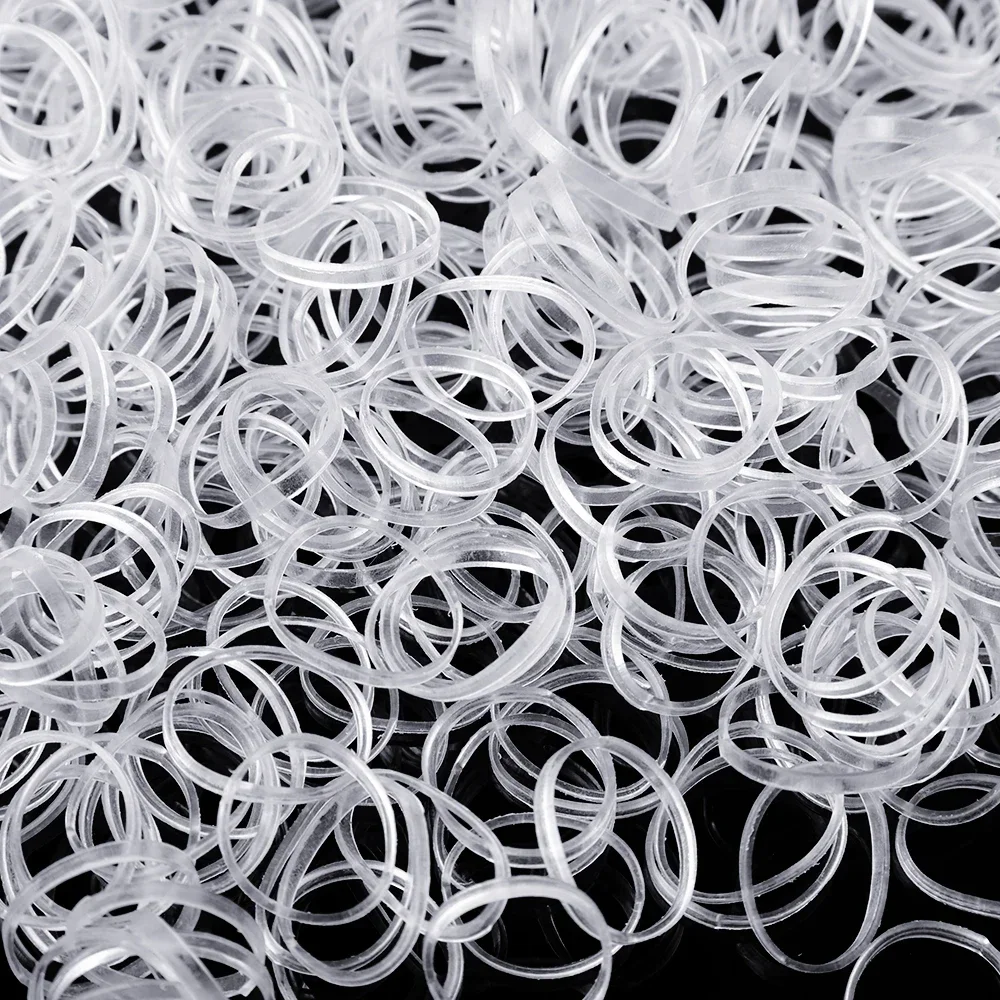 Transparente elastische Haargummis für Pferdeschwänze