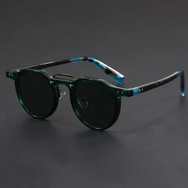 Punk-Stil Ovale Retro-Sonnenbrille 4