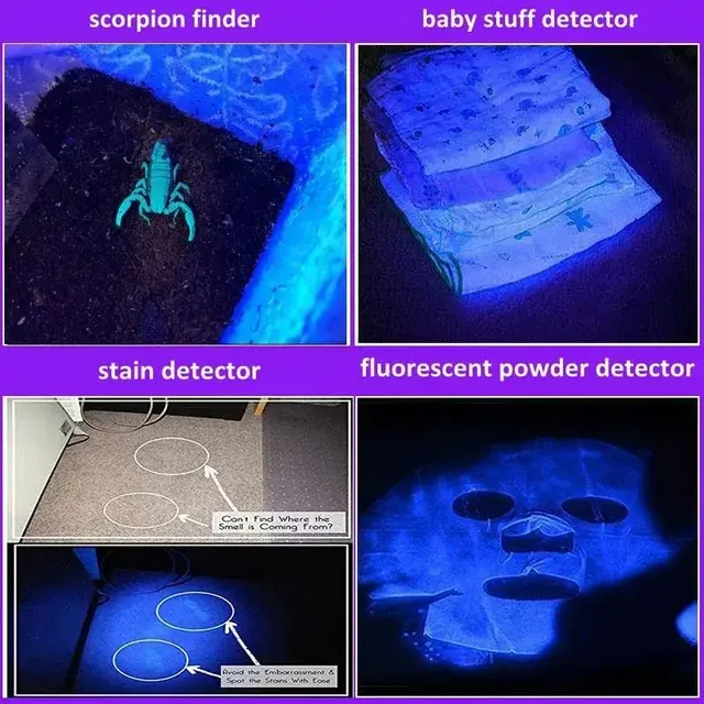 USB-Aufladbare UV-Taschenlampe zur Urinerkennung 4