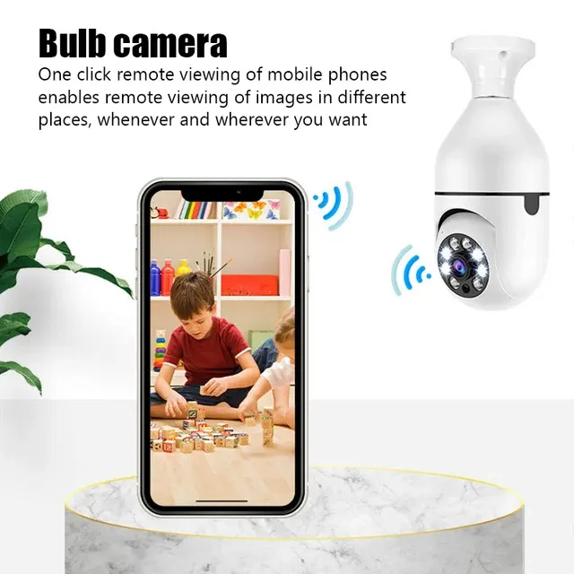 WLAN Glühbirnen-Kamera 1080P Innen Überwachung 3