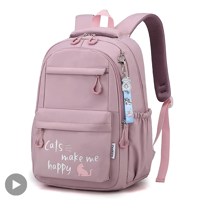 Mädchen-Schulrucksack in Rosa für Teenager 2