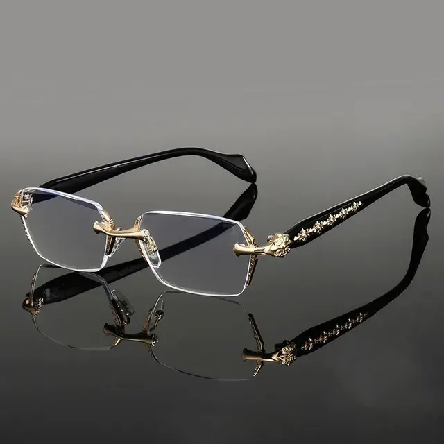Rahmenlose Anti-Blaulicht-Brille, Rechteckig 3