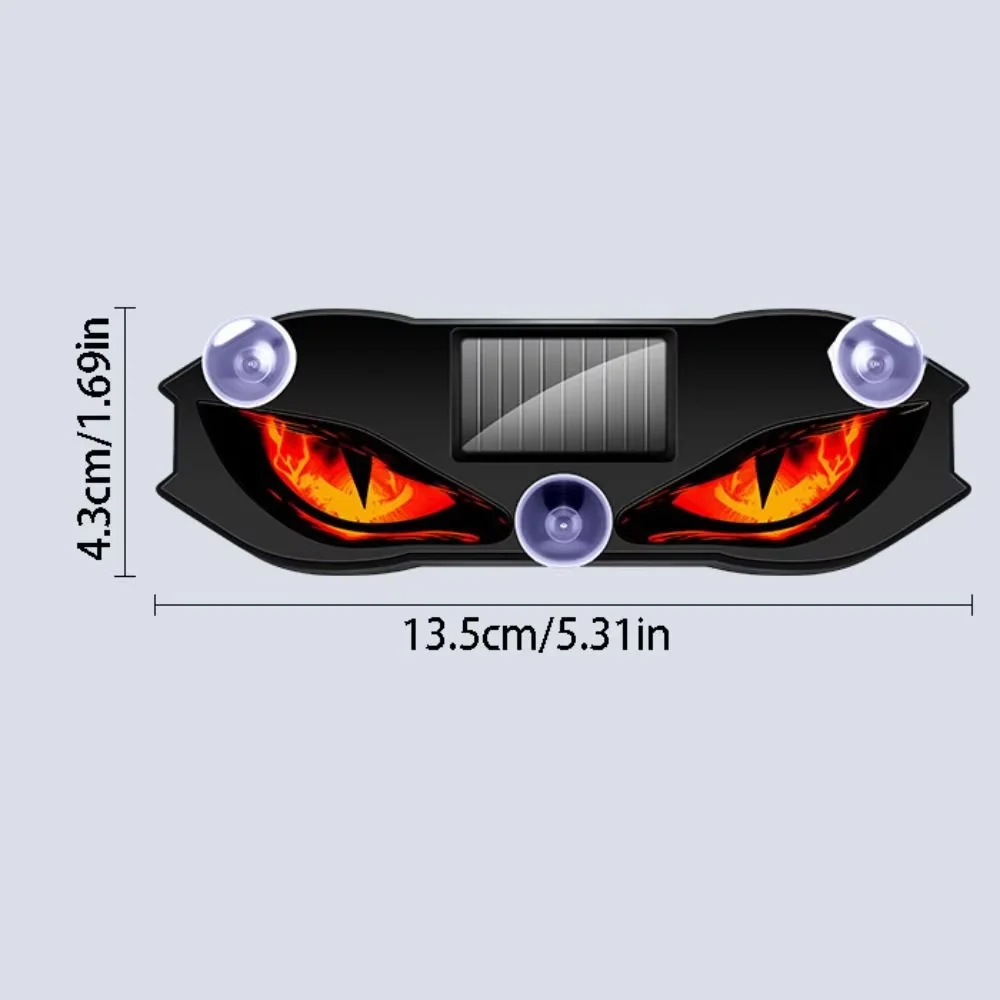 Solarbetriebene Dämonenaugen-Warnleuchte fürs Auto 4