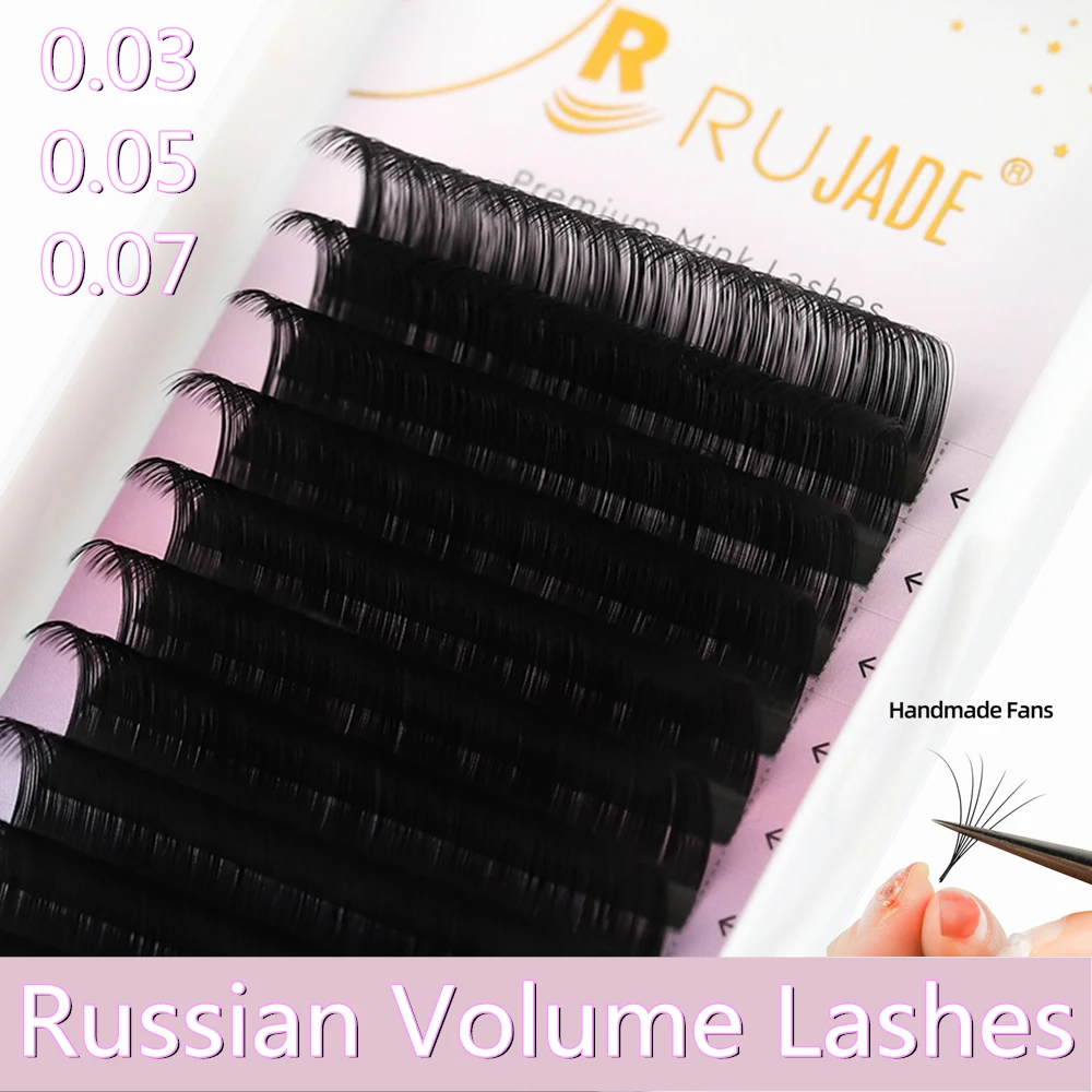 Russische Volumen-Wimpernfächer aus Seide 2