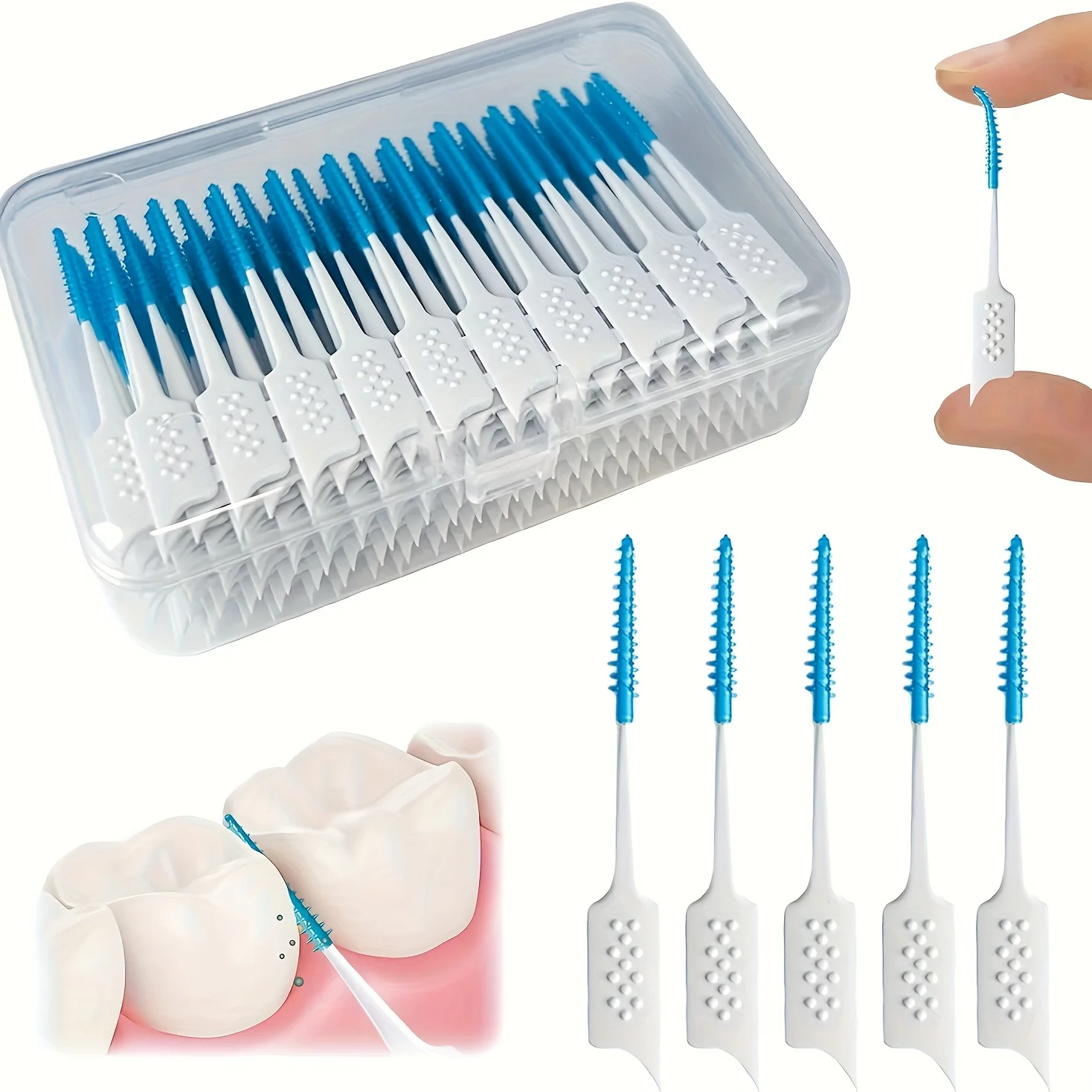 Einweg-Interdentalbürsten Weichkleber-Spalt 40 Stück 2