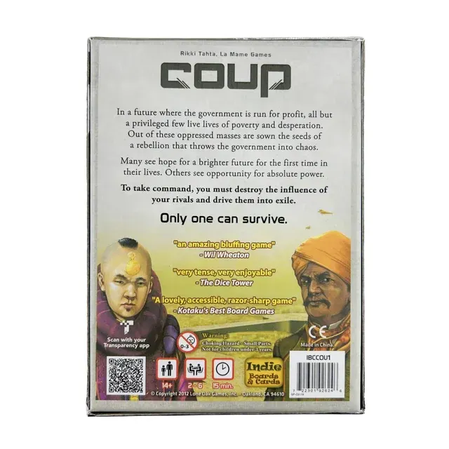 Coup Reformation Erweiterungs-Kartenspiel 4