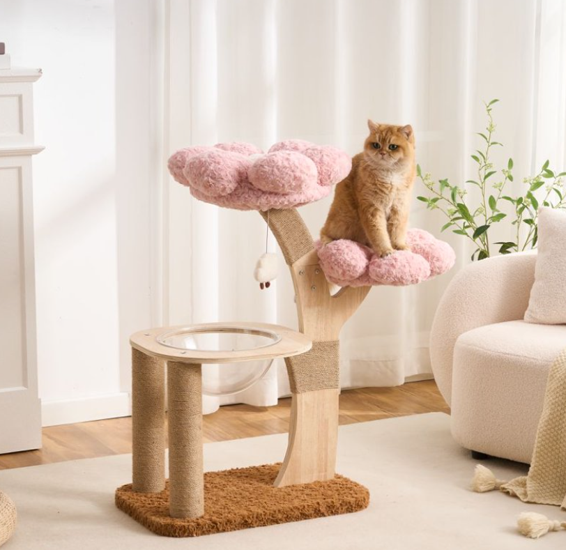 Moderner Sisal Kratzbaum mit Wolkendesign