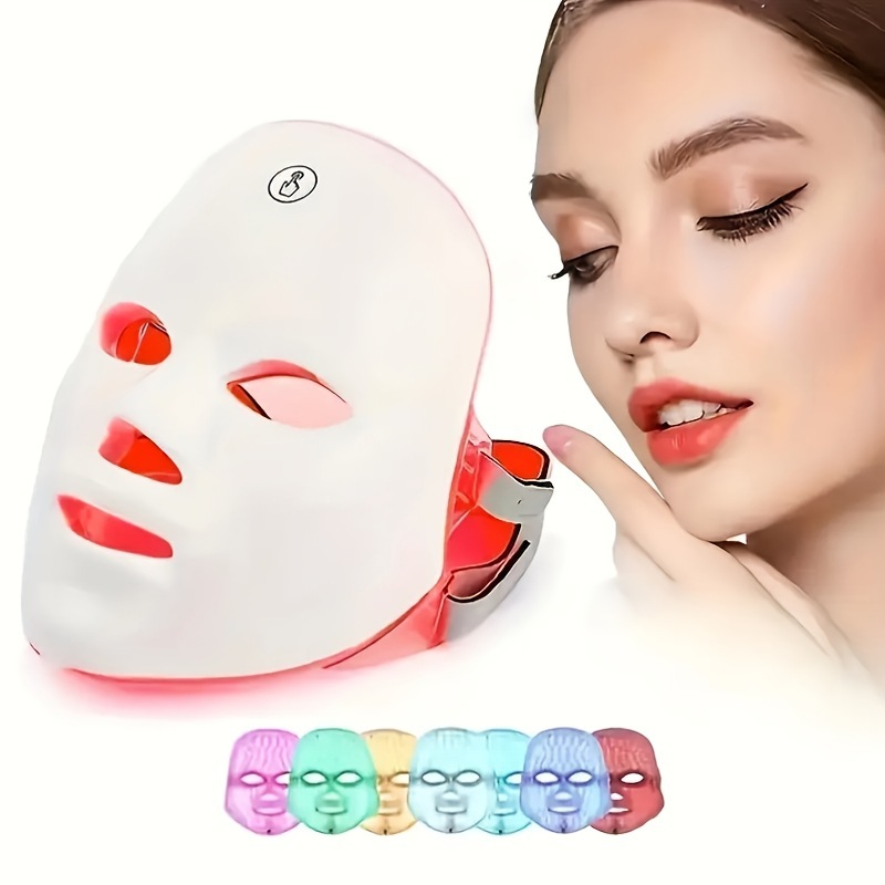 Tragbare LED-Gesichtsmaske mit 8 Farben