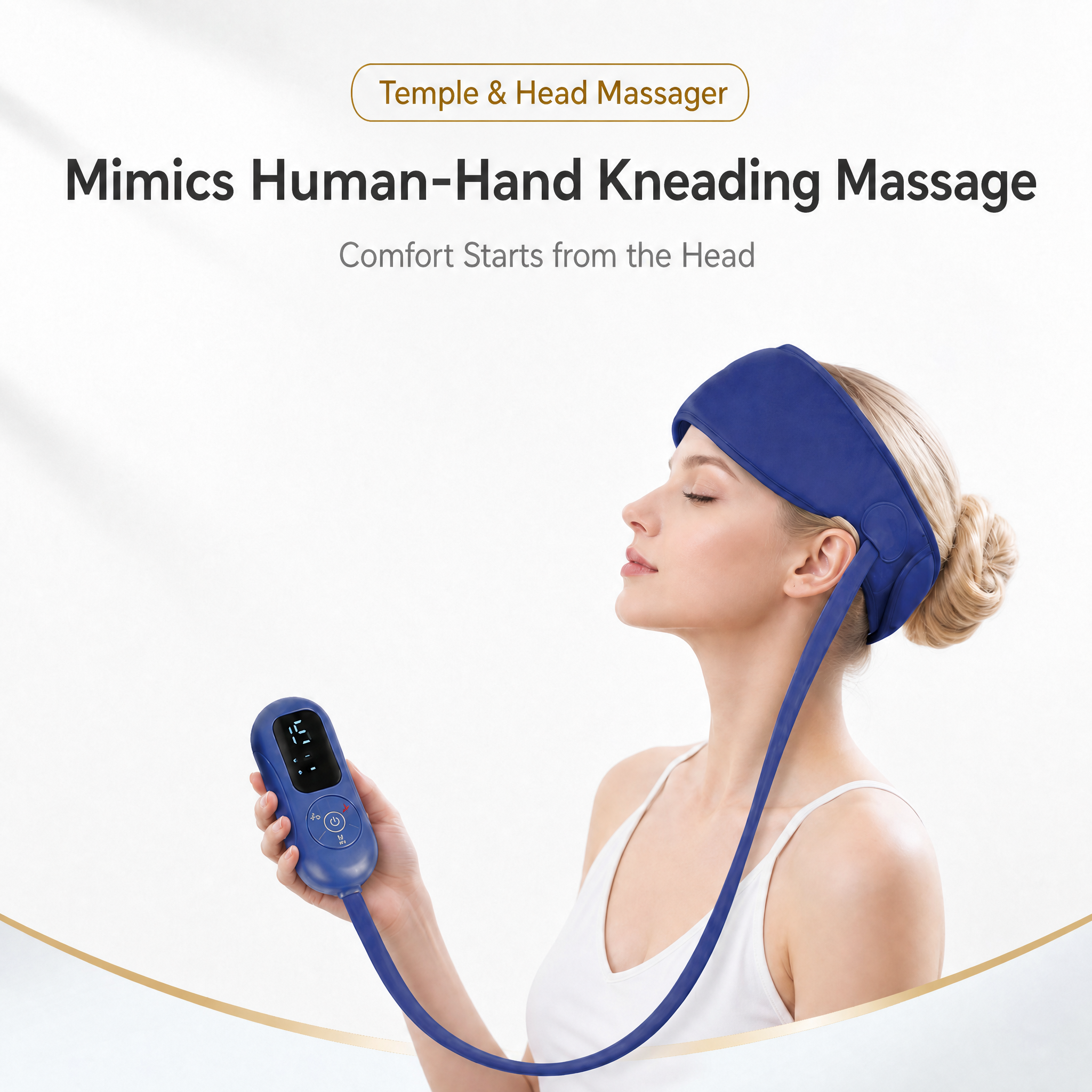 Akku-Kopfmassagegerät mit Wärmefunktion