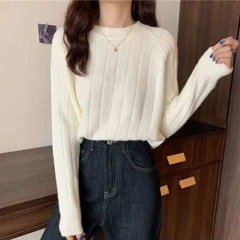 Damen Basic Pullover