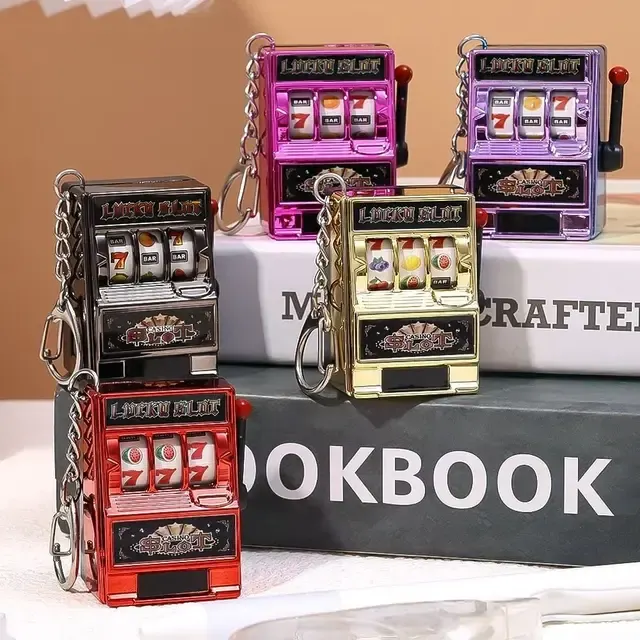 Mini-Spielautomat-Schlüsselanhänger mit Obst-Motiv 3