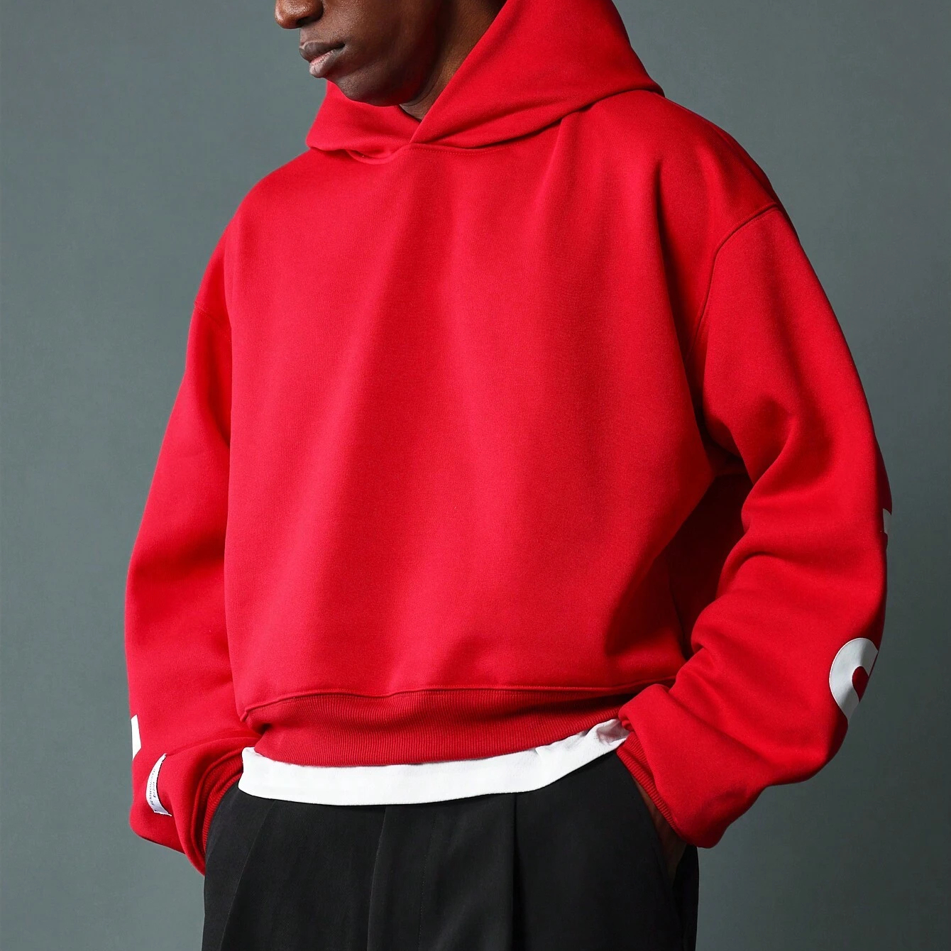 Oversize-Kapuzenpullover aus Baumwolle mit Tasche 3