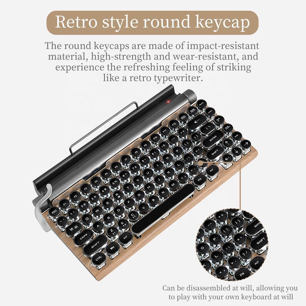 Retro Schreibmaschinen Mechanische Tastatur 3