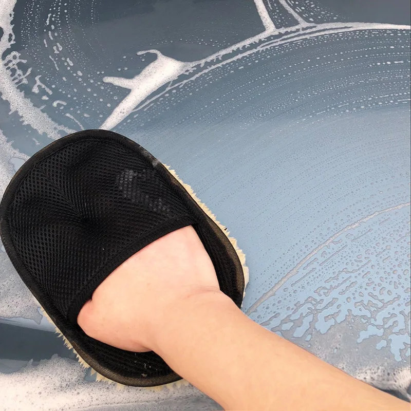 Mikrofaser-Autowaschhandschuh aus weicher Wolle 3
