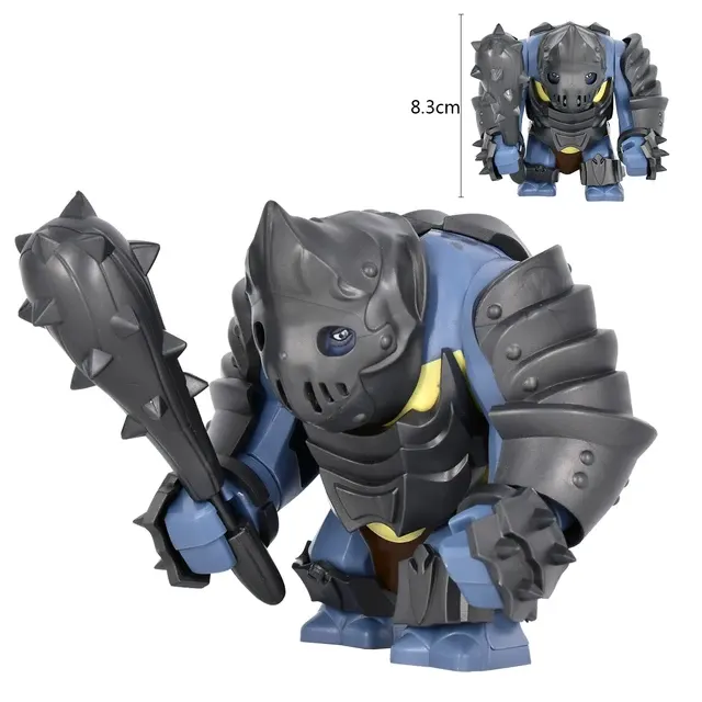 Mittelalterliche Ork-Krieger Bausteine Figur 4