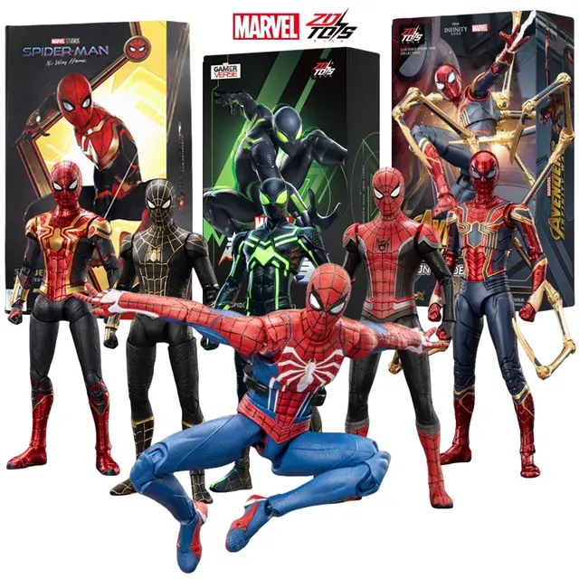 Spider-Man Sammler-Actionfigur in Gold und Rot 3