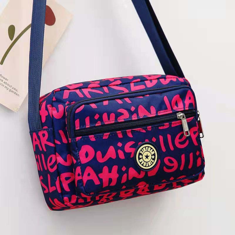 Damen Nylon Mini Messenger Tasche 3