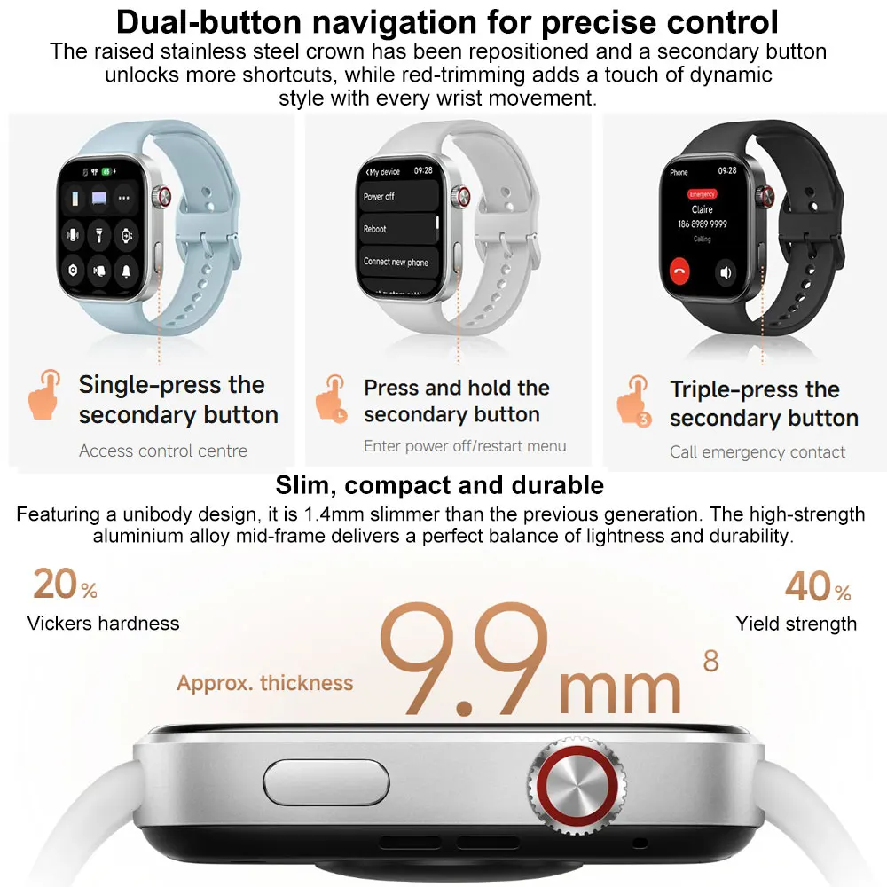 Smartwatch mit 2,07-Zoll-AMOLED-Display 4