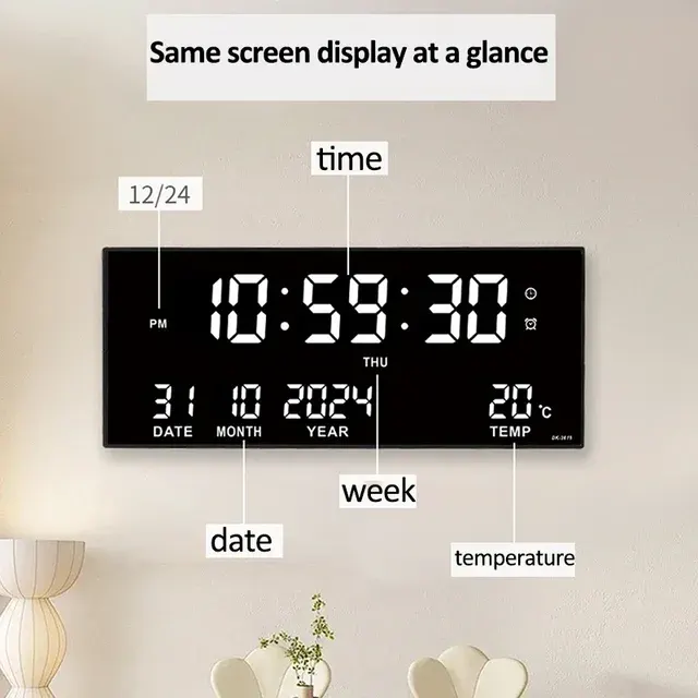 Digitale Wanduhr 2