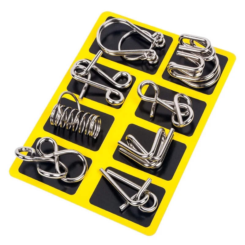 Metall-Draht-Puzzle für Erwachsene, 8 Teile 2