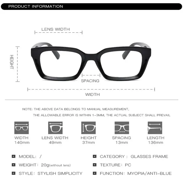 Übergroße Anti-Blaulicht-Brille für Damen 4