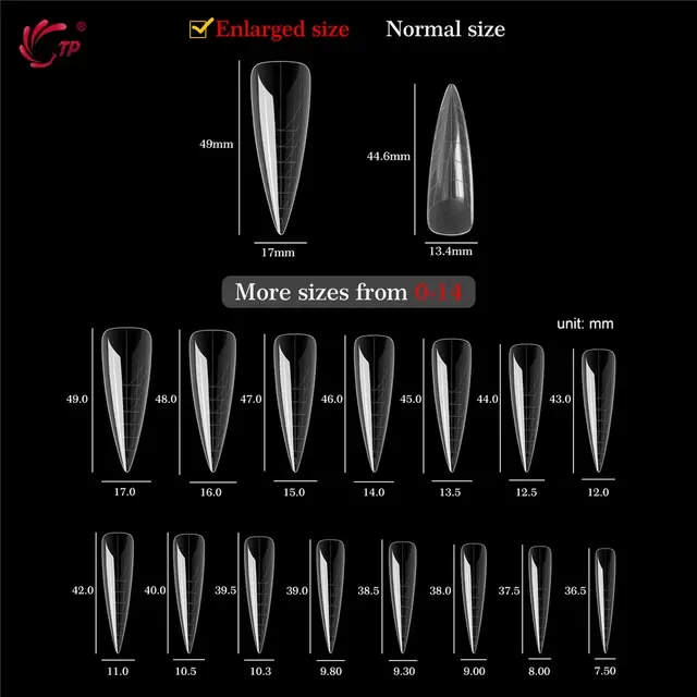 Stiletto-Nagelformen aus Gel, 150 Stück 2