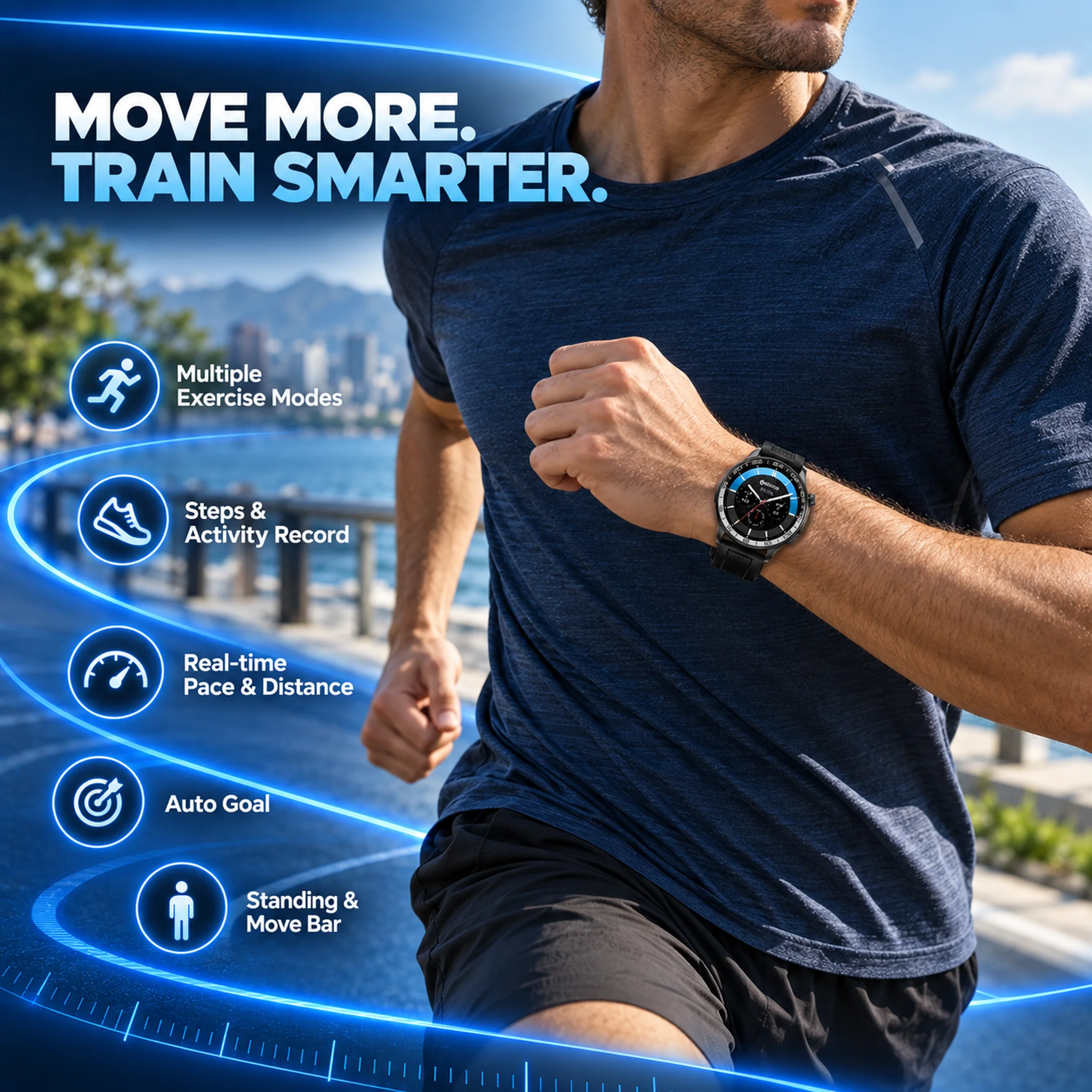 AMOLED Smartwatch mit 1,43 Zoll Display 2