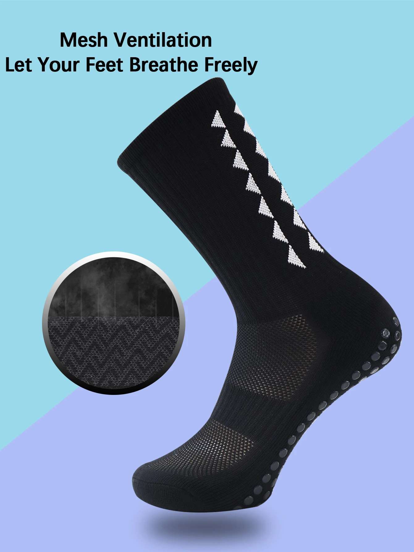 Herren-Fußballsocken mit Gripper-Pads, 4 Paar 4