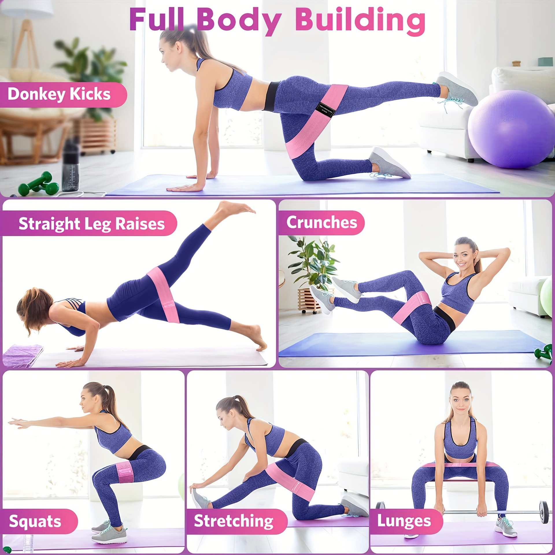 Yoga- und Pilates-Set 5-teilig für Zuhause 4