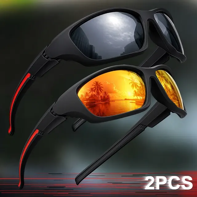 Polarisierte Sportsonnenbrille, runde Form 2