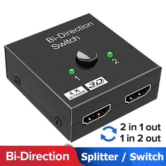 HDMI-Umschalter 2 in 1 out Bidirektional 2