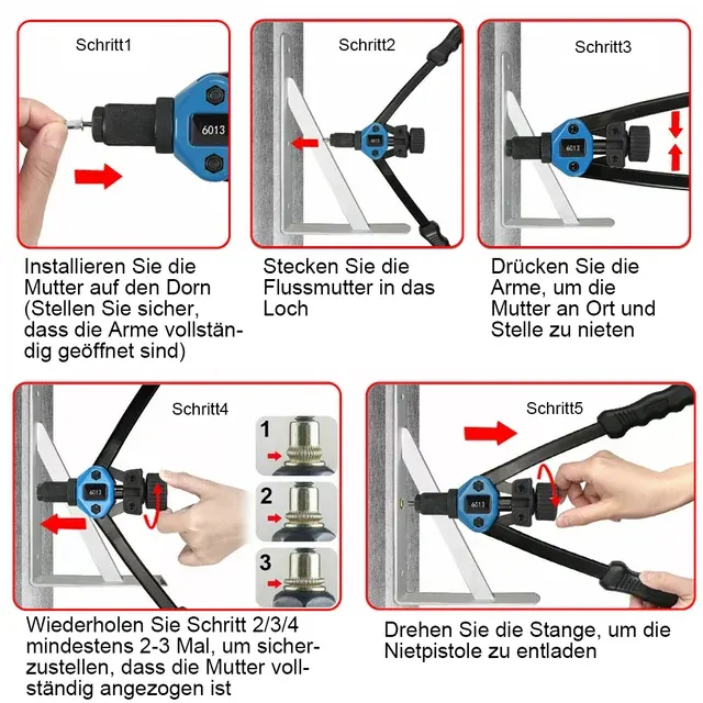 Nietmuttern-Zangen-Set 3