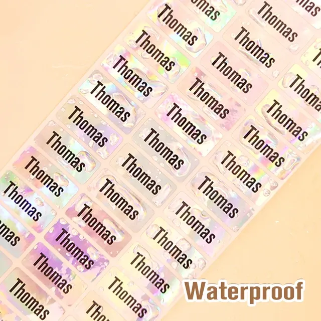 Wasserdichte Namensaufkleber für Kinder, 200 Stück 2