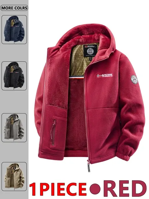 Herren-Outdoorjacke mit Kapuze für Herbst und Winter 3
