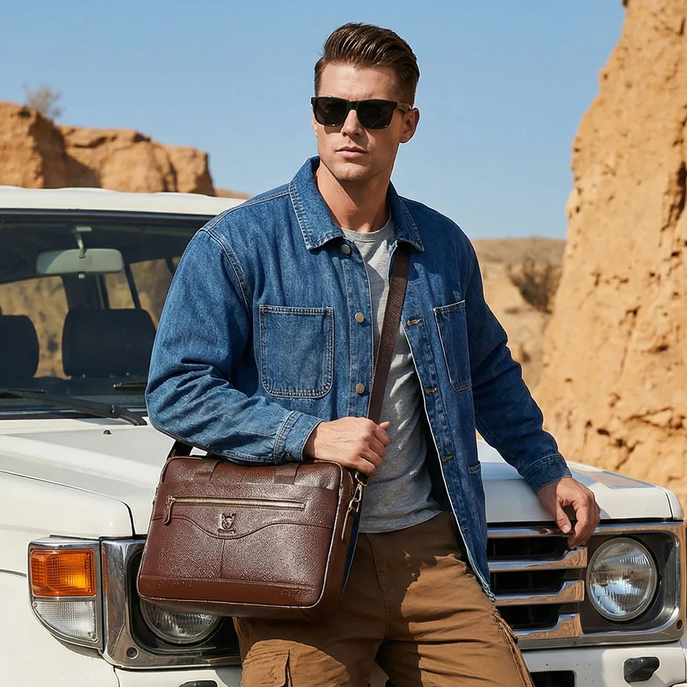 Leder-Laptoptasche 4
